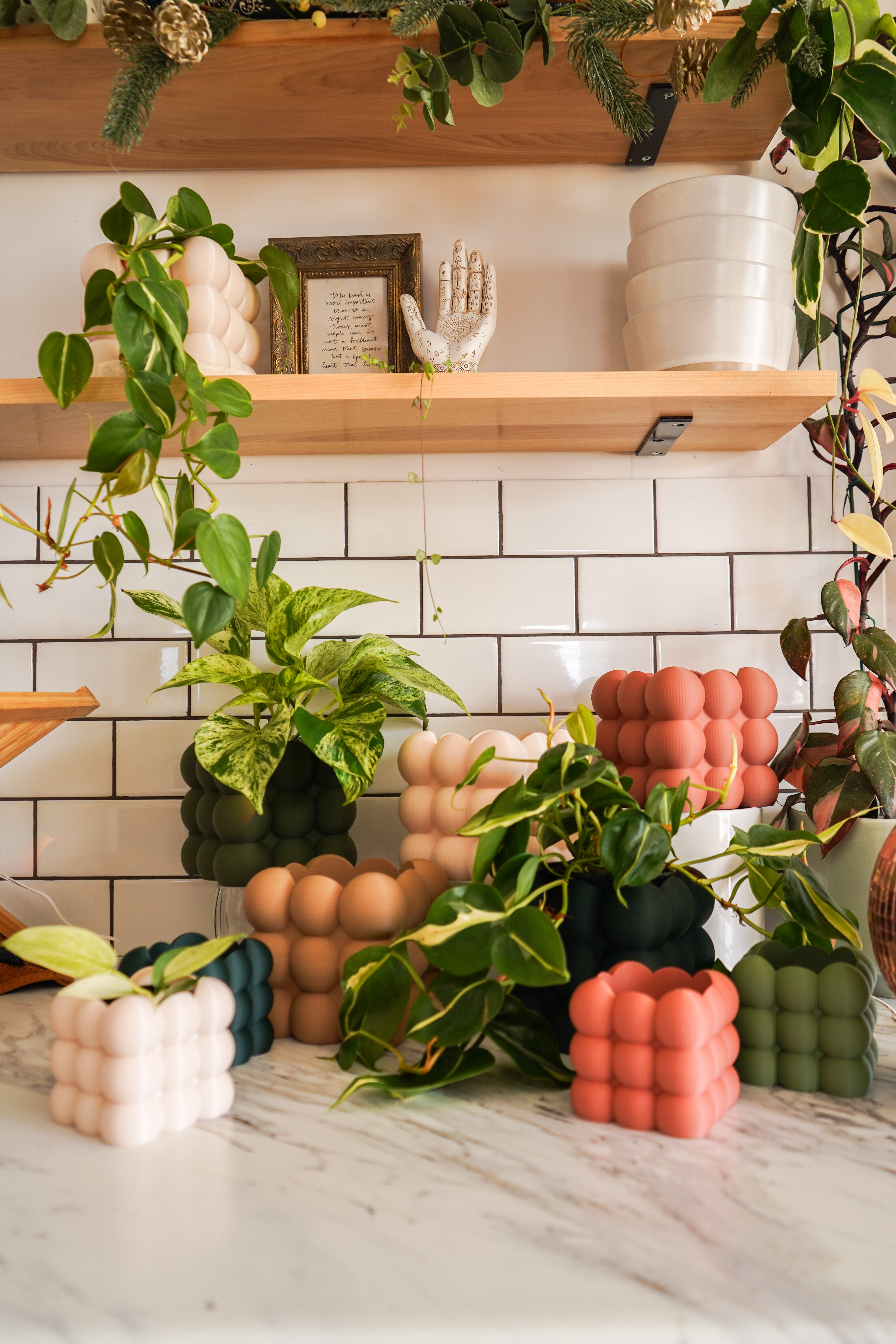 Cache-pots ''les mini boules''