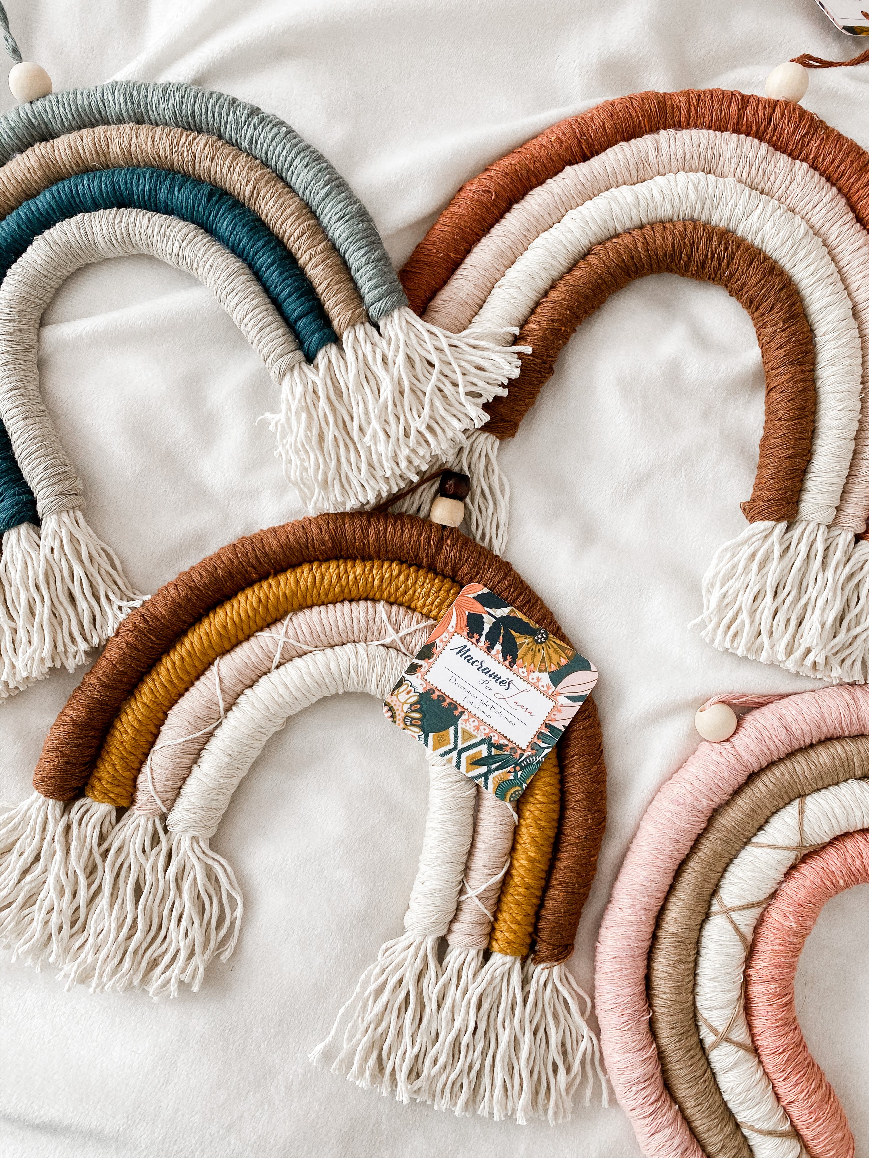 Macramé arc-en-ciel cinnamon